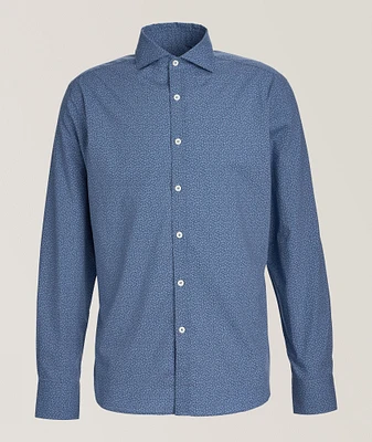 Micro-Floral Cotton-Lyocell Shirt