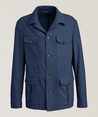Nuvola Linen-Wool Field Jacket
