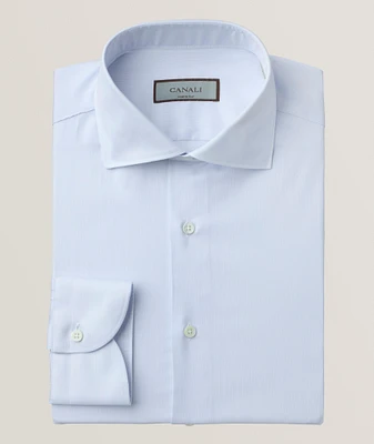 Micro-Stripe Slim Dress Shirt
