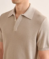Cotton-Modal Micro-Textured Polo