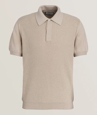 Cotton-Modal Micro-Textured Polo