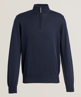 Cotton Half-Zip Sweater