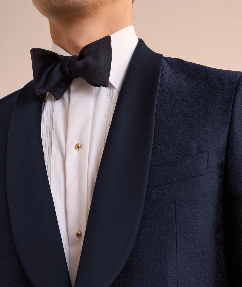 Jacquard Textured Shawl Tuxedo Jacket