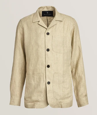 Linen Twill D-Constructed Shirt Jacket