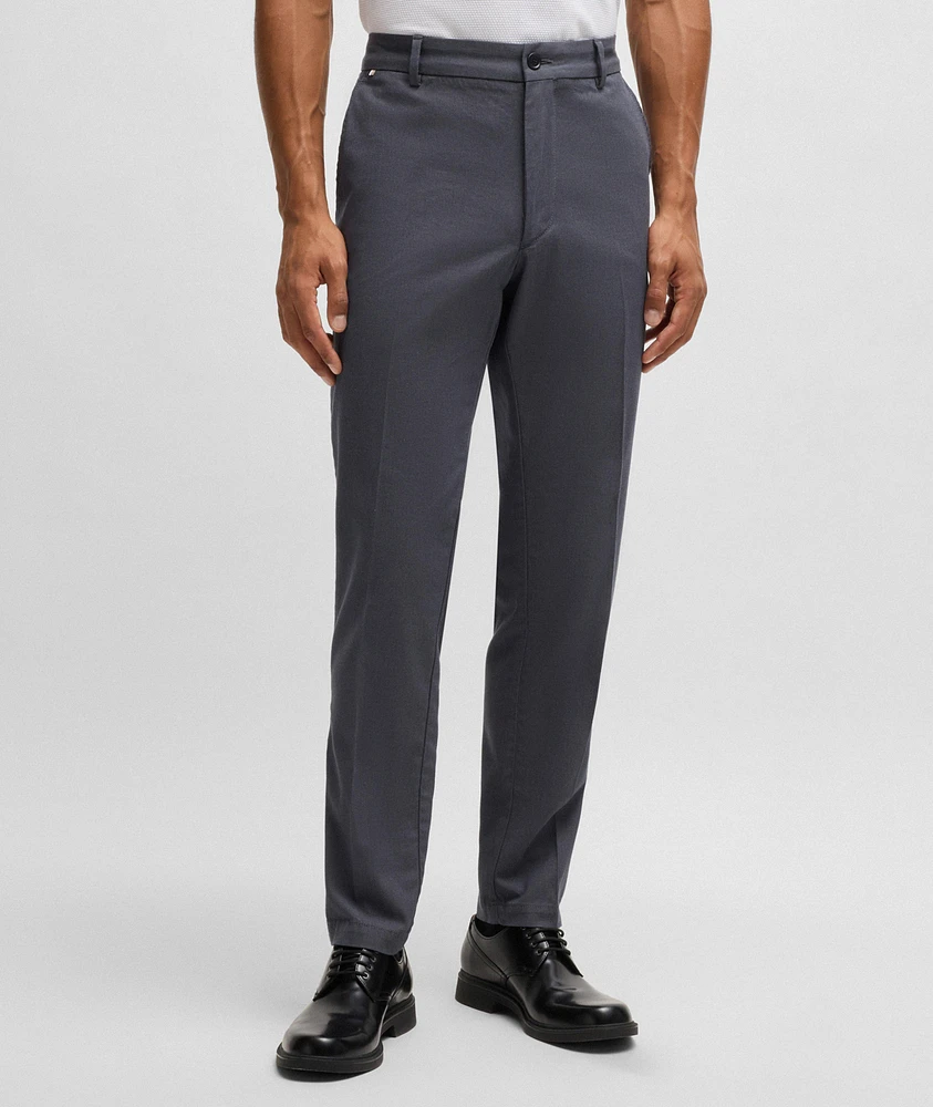 Kane Micro-Patterned Stretch-Cotton Pants