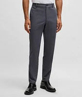 Kane Micro-Patterned Stretch-Cotton Pants