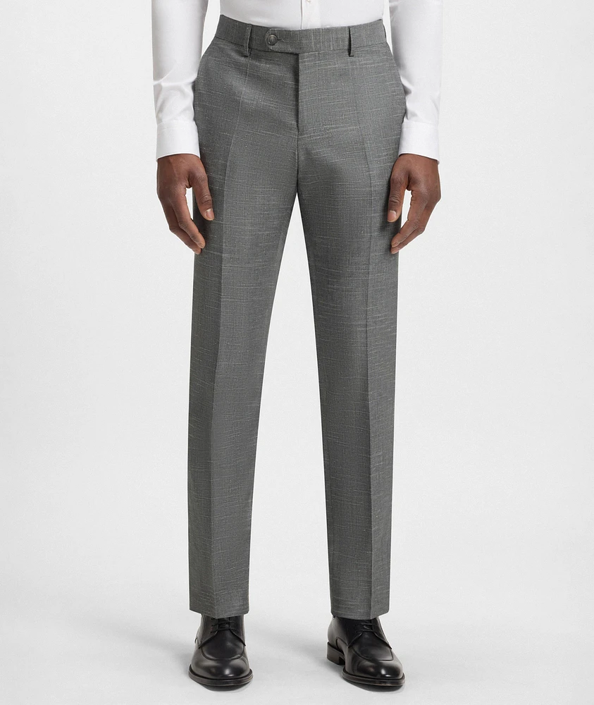Slim-Fit Wool-Blend Dress Pants