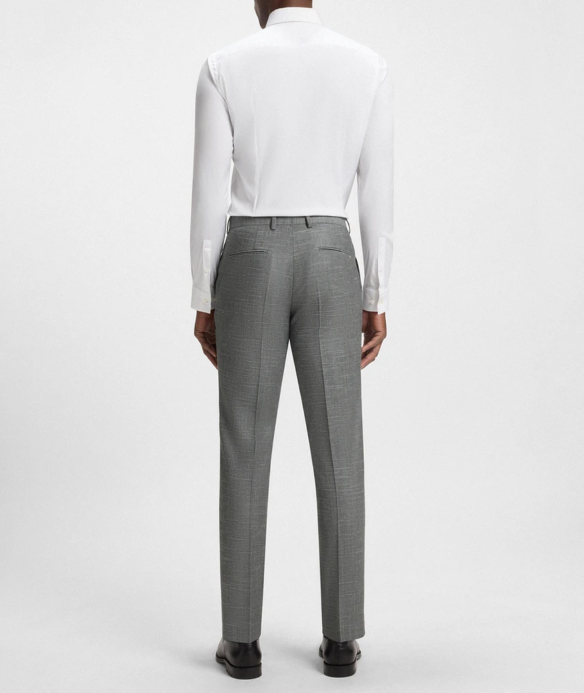 Slim-Fit Wool-Blend Dress Pants
