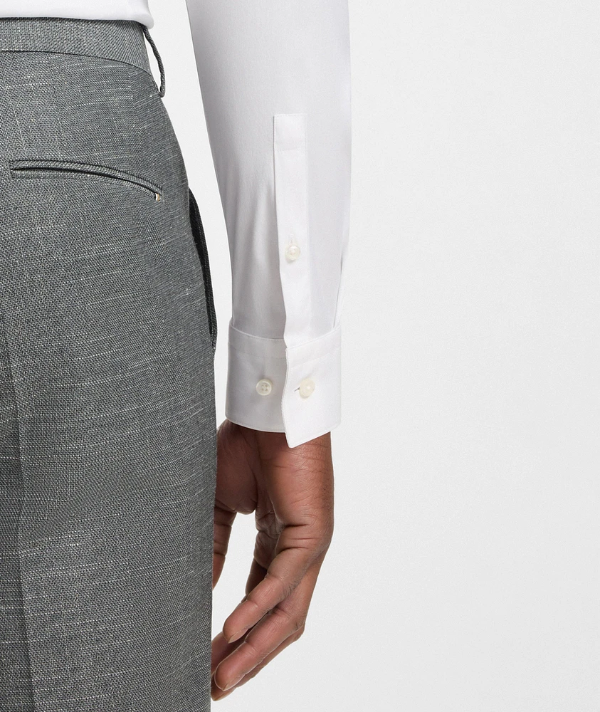 Slim-Fit Wool-Blend Dress Pants