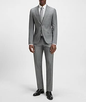 Slim-Fit Wool-Blend Dress Pants