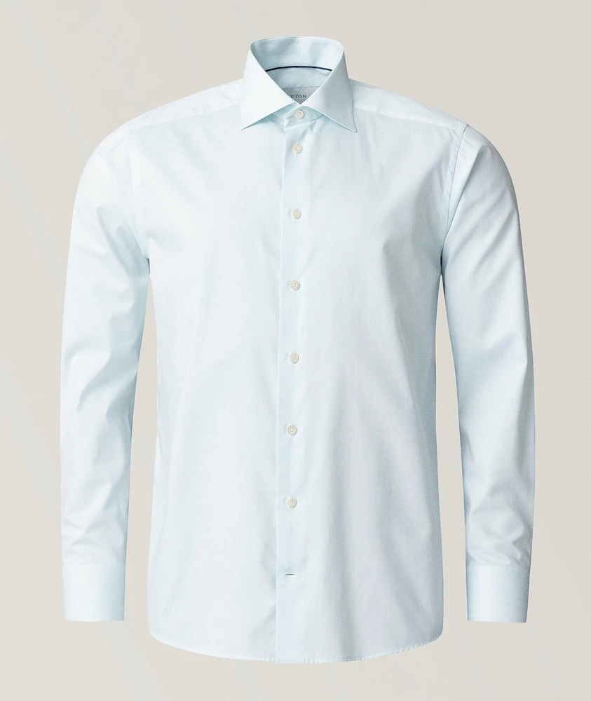 Slim-Fit Mélange Dress Shirt