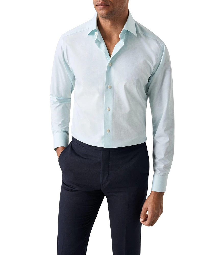 Slim-Fit Mélange Dress Shirt