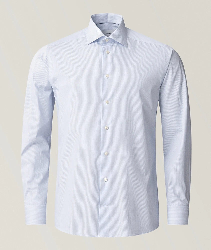 Slim-Fit Fine Stripe Twill Shirt