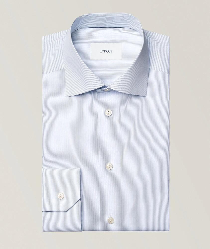 Slim-Fit Fine Stripe Twill Shirt