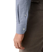 Slim-Fit Micro-Geometric Dress Shirt