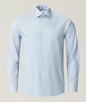 Contemporary-Fit Geometric Dress Shirt