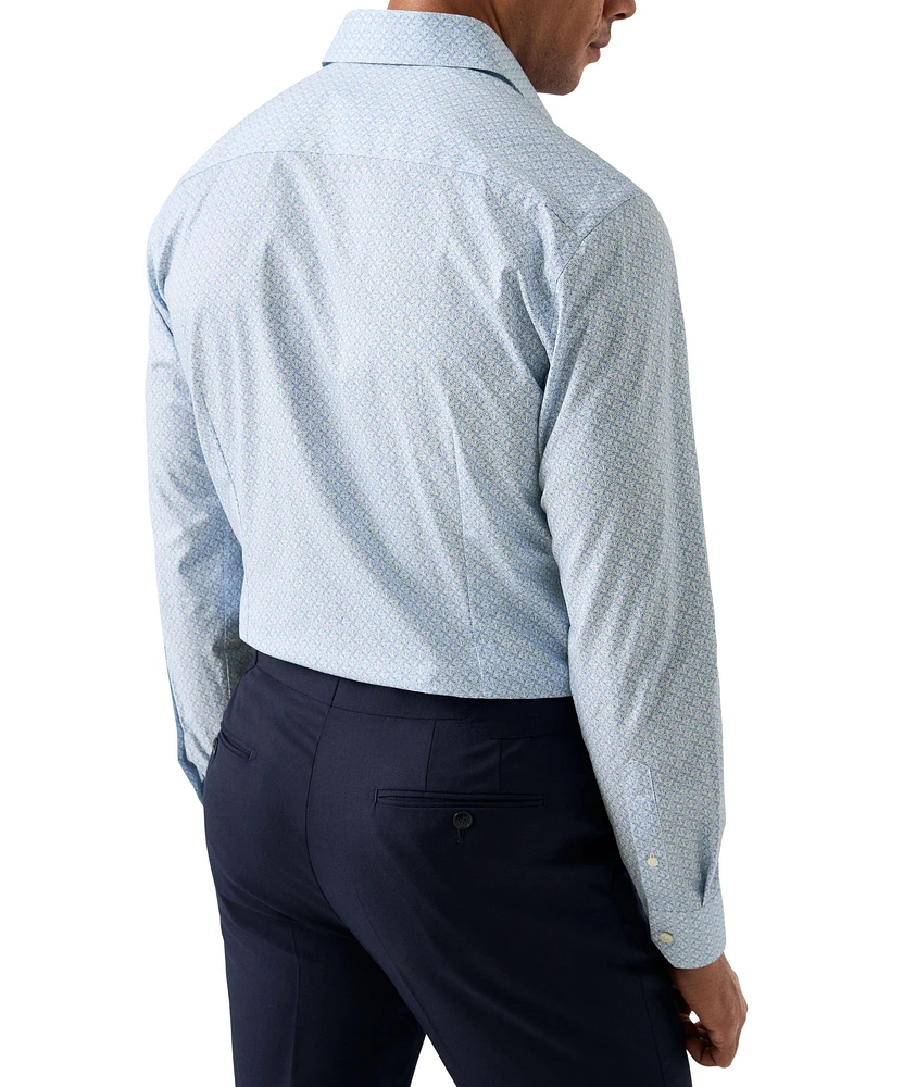Contemporary-Fit Geometric Dress Shirt