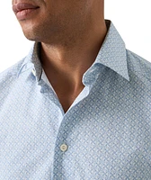Contemporary-Fit Geometric Dress Shirt
