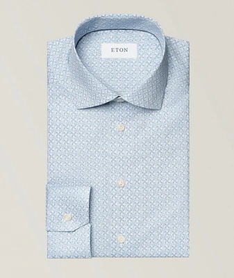 Contemporary-Fit Geometric Dress Shirt