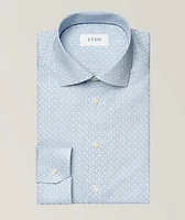 Contemporary-Fit Geometric Dress Shirt