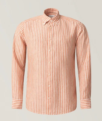 Contemporary-Fit Striped Linen Shirt