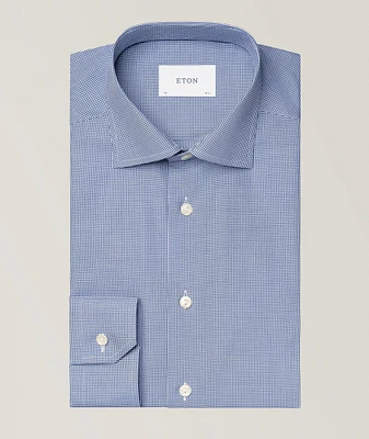 Contemporary-Fit Check Twill Dress Shirt