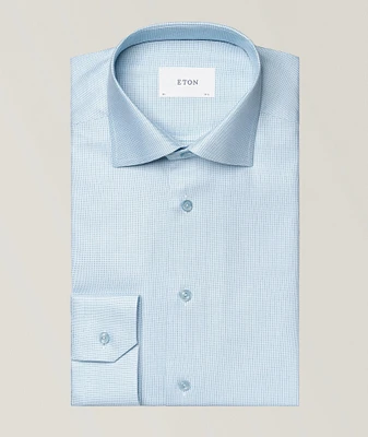 Slim-Fit Semi-Solid Dress Shirt