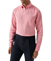 Slim-Fit Plain Weave Linen Shirt