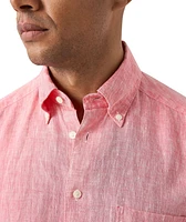 Slim-Fit Plain Weave Linen Shirt