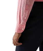 Slim-Fit Plain Weave Linen Shirt