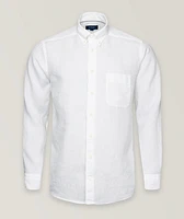 Slim-Fit Solid Linen Shirt