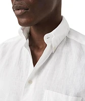 Slim-Fit Solid Linen Shirt