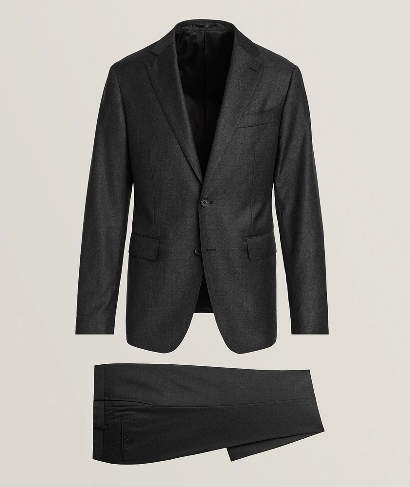 Sharkskin Virgin Wool Suit