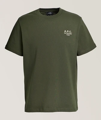 Embroidered Logo Cotton T-Shirt