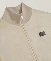 Reversible Scritto Wool Tracksuit Jacket