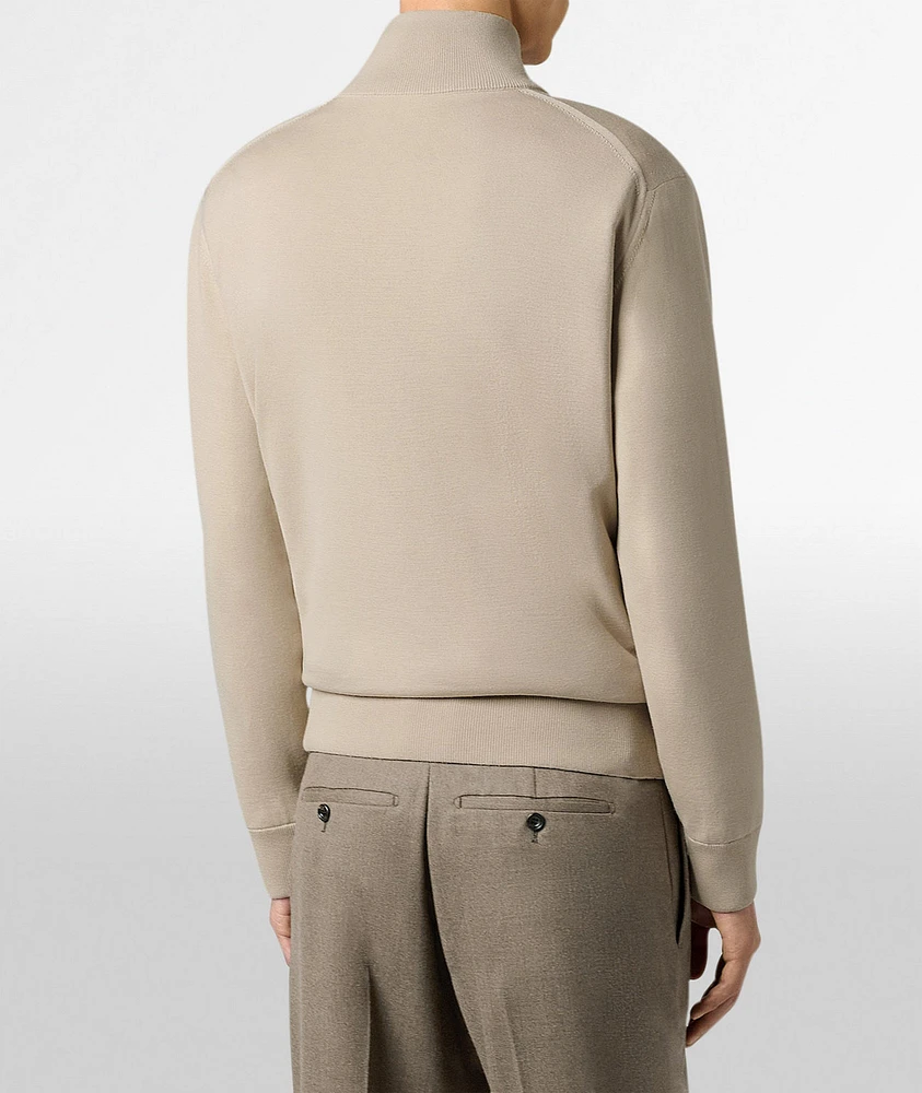 Reversible Scritto Wool Tracksuit Jacket
