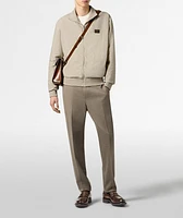 Reversible Scritto Wool Tracksuit Jacket