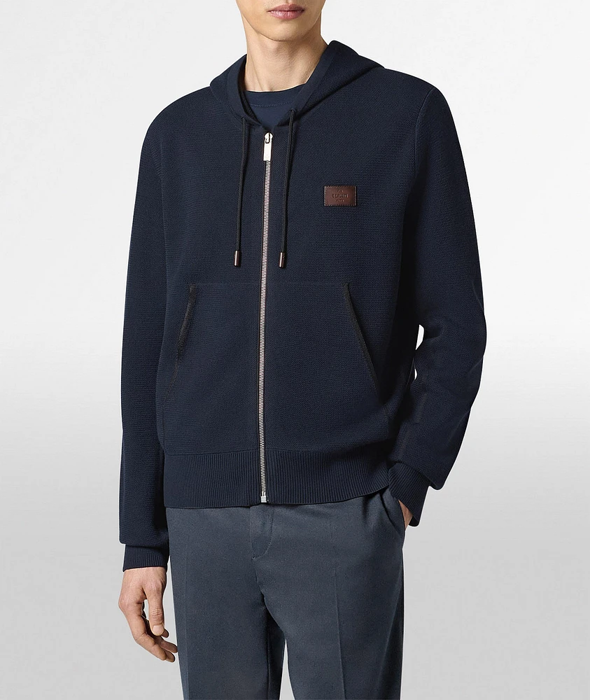 Shadow Full-Zip Hooded Sweater