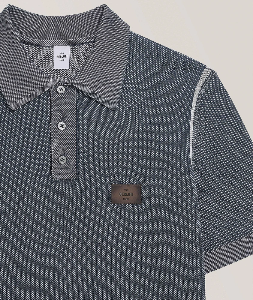 Light Shadow Cotton-Silk Polo