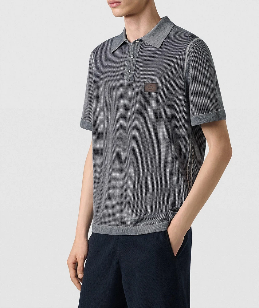 Light Shadow Cotton-Silk Polo