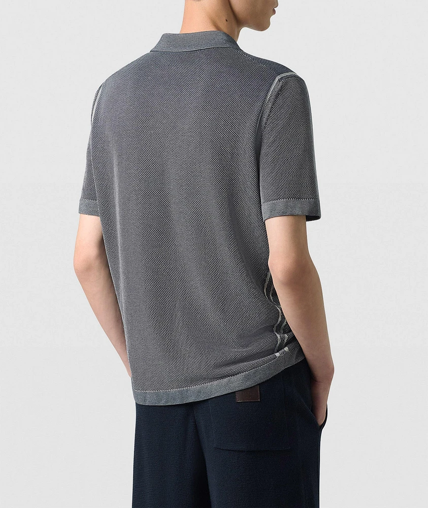 Light Shadow Cotton-Silk Polo