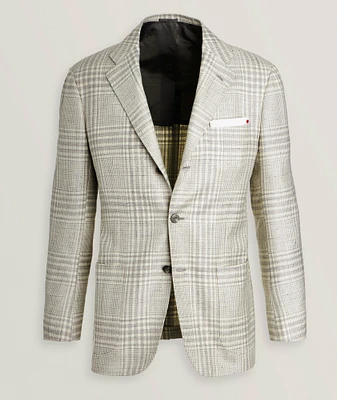 Plaid Wool-Blend Sport Jacket