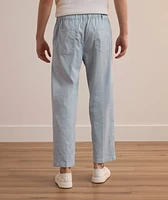 Drawstring Linen-Blend Pants