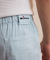 Drawstring Linen-Blend Pants