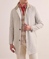 Reversible Linen-Nylon Raincoat