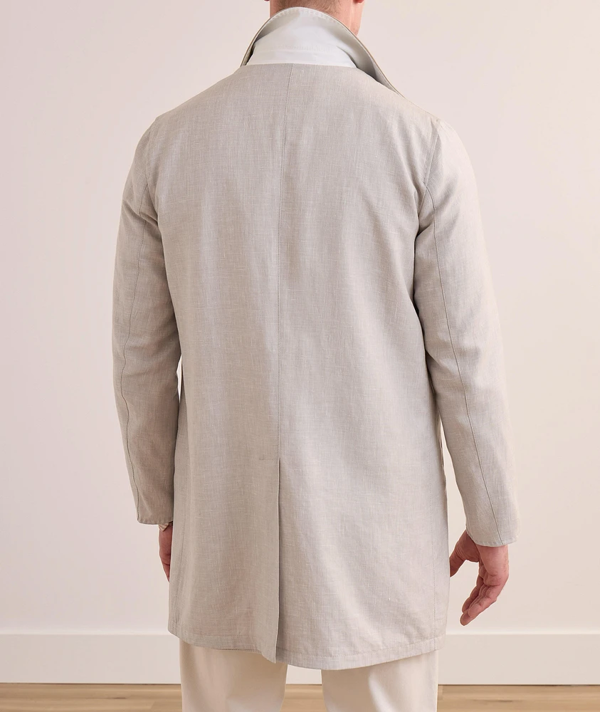Reversible Linen-Nylon Raincoat