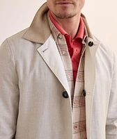 Reversible Linen-Nylon Raincoat