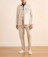 Hidden Button-Down Linen Shirt