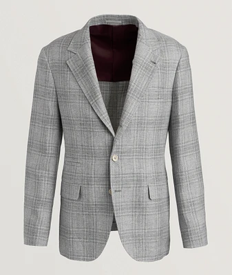 Plaid Wool-Blend Sport Jacket