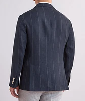 Pinstripe Linen Suit Jacket